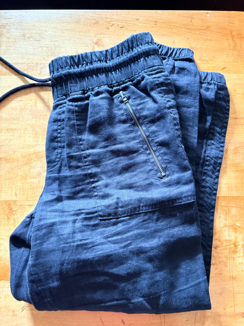Athleta Black Cabo Linen Joggers - Picture 2 of 4